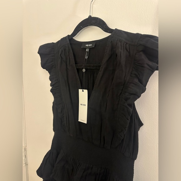 ME+EM Black Ruffle Mini Dress - Picture 3 of 6
